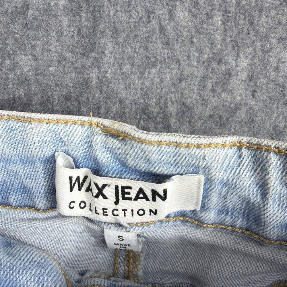 Wax Jean Shorts Women's Small Butt I Love You Mid Rise Stretchy Distressed - Picture 2 of 6